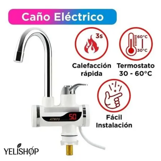 GRIFO ELÉCTRICO CON CALENTADOR DE AGUA INSTANTÁNEO